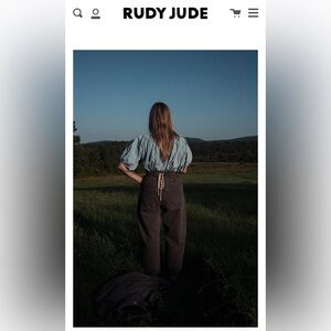 Rudy Jude Lace Up Denim Jeans Sz 7